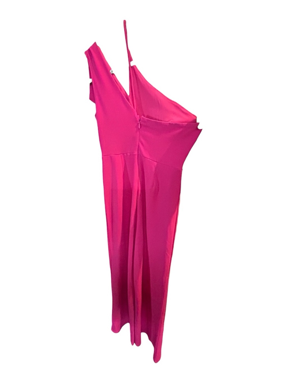Fuchsia One-Shoulder Ruffle Women’s one piece - Picture 8 of 8